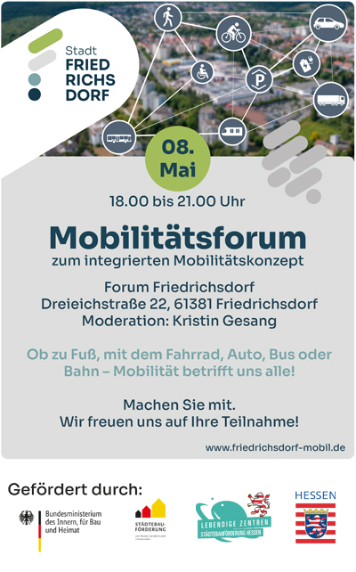 Mobilitätsforum Friedrichsdorf weitere Informationen unter Friedrichsdorf-mobil.de 
