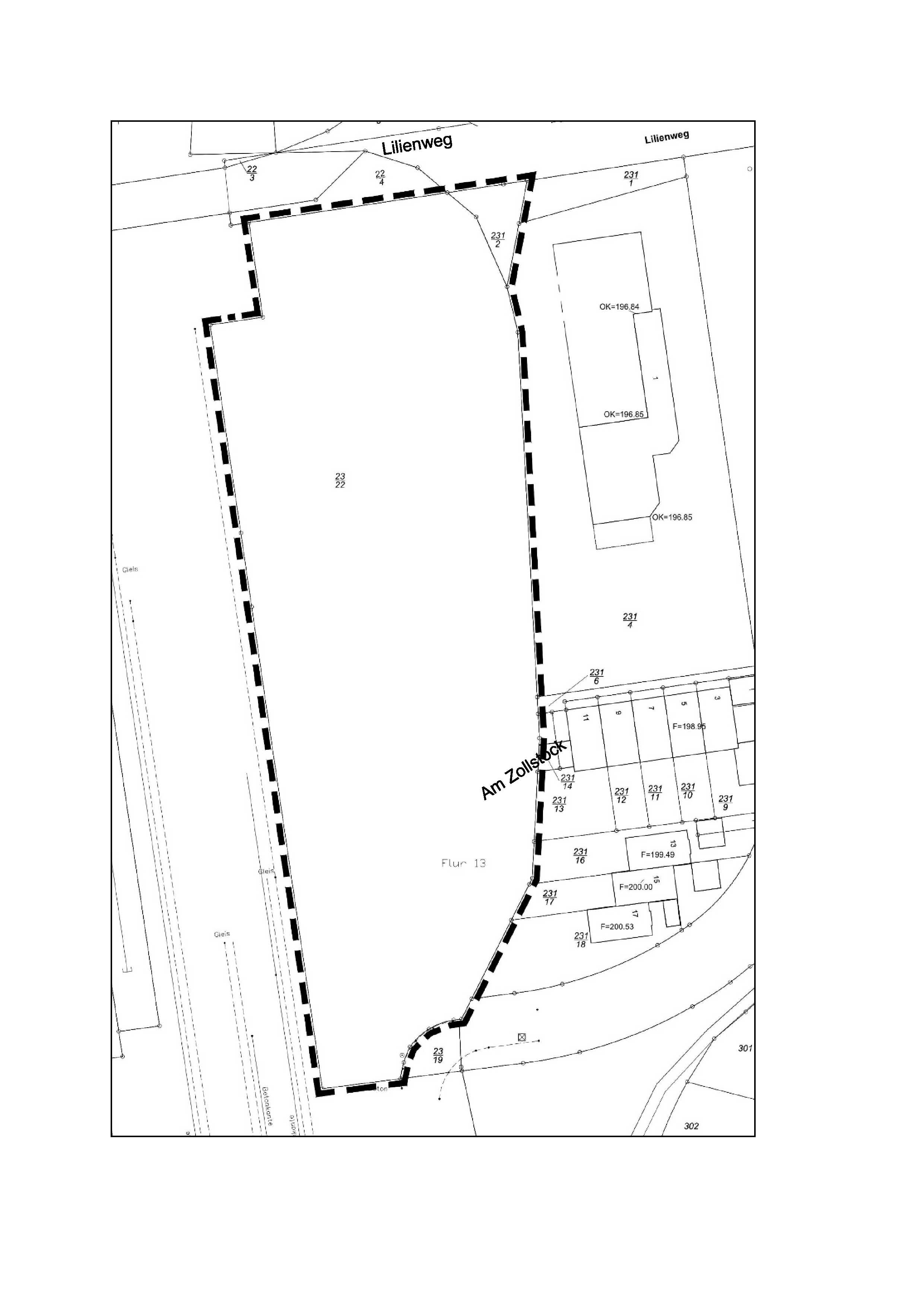 AN 139 Güterbahnhof - Geltungsbereichsdarstellung