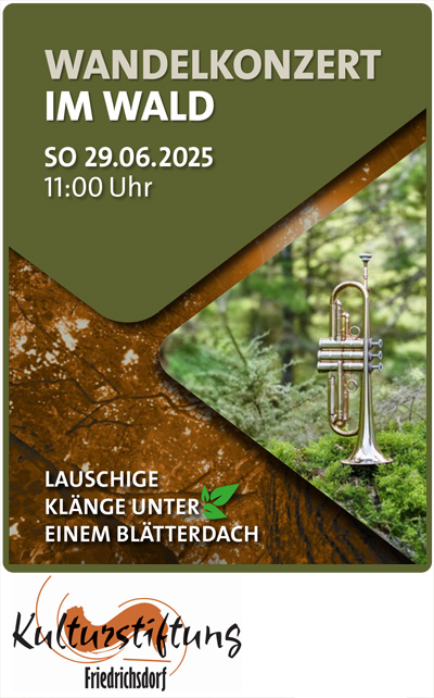 Wandelkonzert im Wald am 29.06.2025