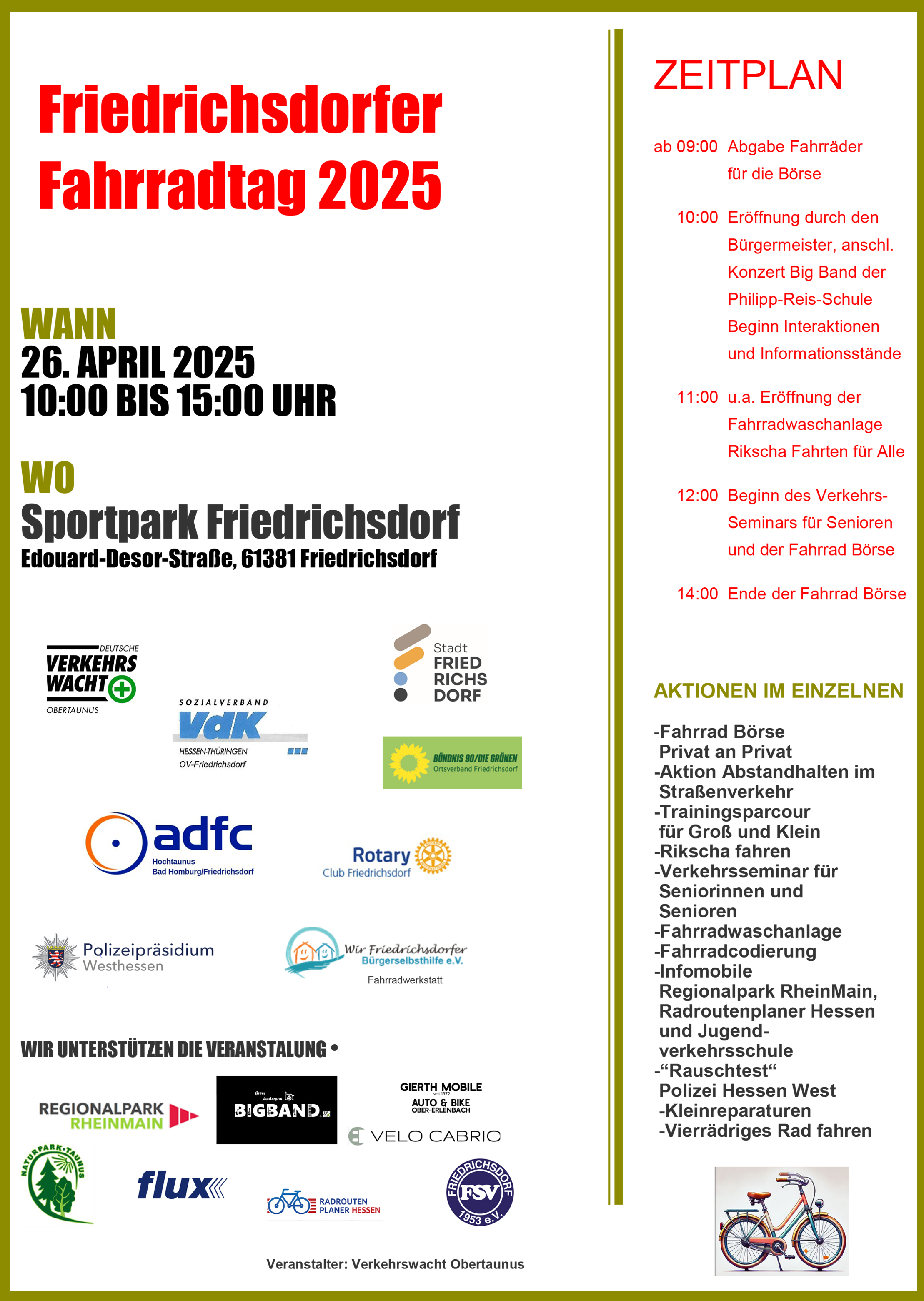 Friedrichsdorfer Fahrradtag am 26.04.2025
